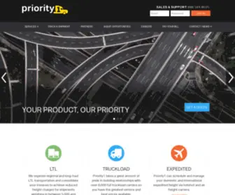 Priority1.com(LTL, Truckload and Expedited Freight) Screenshot
