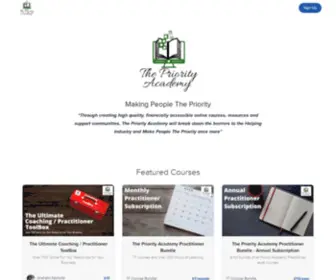 Priorityacademycourses.com(The Priority Academy) Screenshot