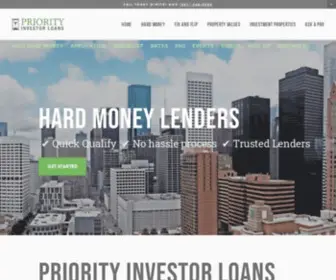 Priorityinvestorloans.com(Hard Money Lenders Houston) Screenshot