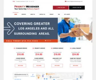 Prioritymessenger.com(Priority Messenger) Screenshot