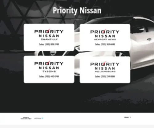 Prioritynissan.com(Priority Nissan) Screenshot