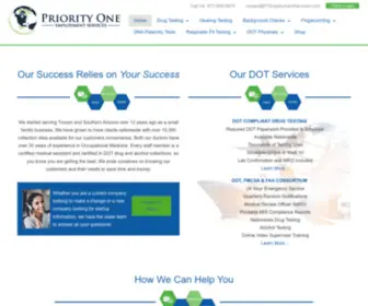 Priorityonedrugtesting.com(Priority One Employment Services) Screenshot