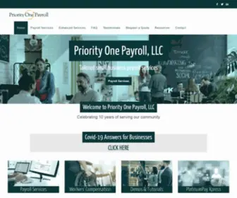 Priorityonepayroll.com(Priority One Payroll) Screenshot