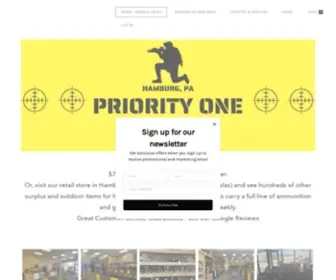 Priorityonesurplus.com(Weekly Sales) Screenshot