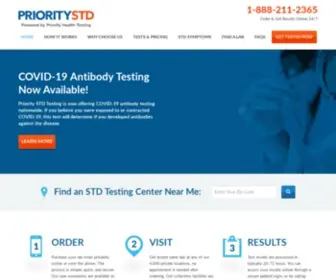 Prioritystdtesting.com(Priority STD Testing) Screenshot