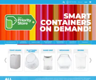 PriorityStore.com(Leading Plastic Packaging Solutions) Screenshot