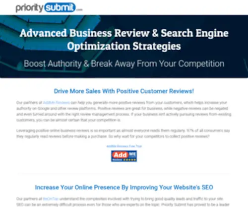 Prioritysubmit.com(Guaranteed and Managed Search Engine Submission Program) Screenshot
