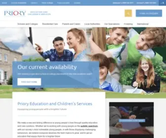 Priorychildrensservices.co.uk(Priory Education & Children's Services) Screenshot