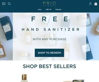 Prioskincare.com(PRIO) Screenshot