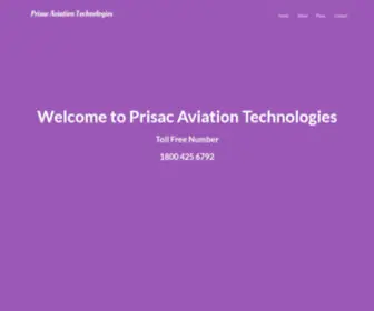 Prisacaviation.com(Prisac Aviation Technologies) Screenshot