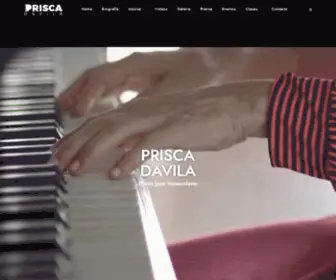 Priscadavila.com(Piano Jazz Venezolano) Screenshot