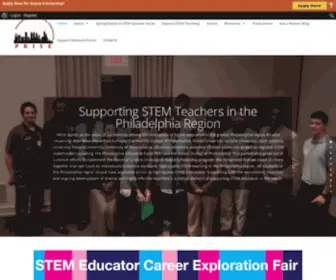 Prisephilly.org(Philadelphia Regional Institute for STEM Education) Screenshot