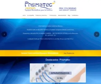 Prismatec.com.co(Aparatología) Screenshot