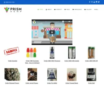 Prismhemp.com(Wholesale CBD Products) Screenshot