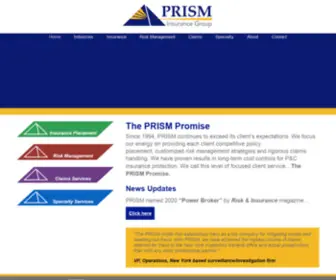 Prisminsurancegroup.com(Prism Insurance Group) Screenshot