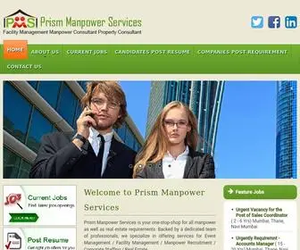 Prismmanpower.com(Prism Manpower Services) Screenshot