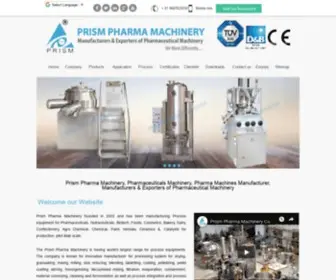 Prismpharmamachinery.com(Prism Pharma Machinery) Screenshot