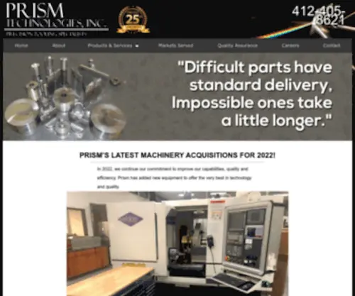 Prismtechnologies.net(Prism Technologies) Screenshot