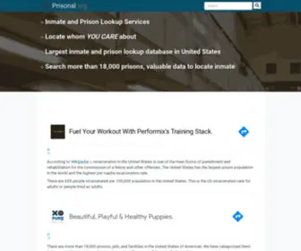 Prisonal.org(Search/Locate Inmate) Screenshot