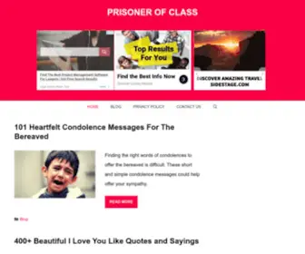 Prisonerofclass.com(Prisoner of Class) Screenshot