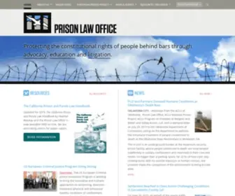 Prisonlaw.com(The Prison Law Office) Screenshot