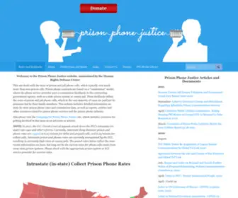 Prisonphonejustice.org(Prison Phone Justice) Screenshot
