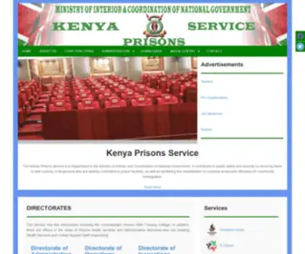 Prisons.go.ke(Kenya Prisons Service) Screenshot