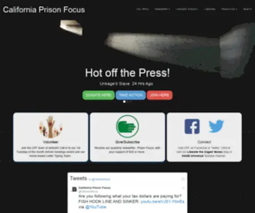 Prisons.org(California Prison Focus) Screenshot