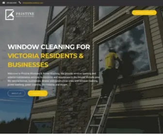 Pristine-Windows.com(We are a full service Victoria window washing company) Screenshot