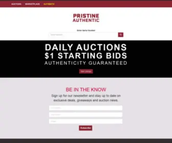 Pristineauthentic.com(Pristine Authentic) Screenshot