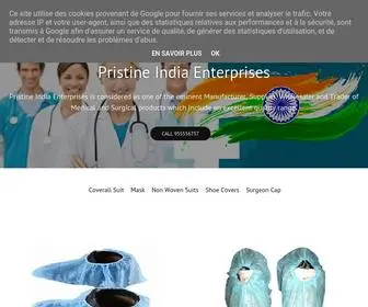 Pristinein.com(Pristine India Enterprises) Screenshot