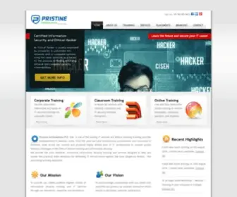 Pristineinfo.com(Leading Ethical Hacking Course in Mumbai India) Screenshot