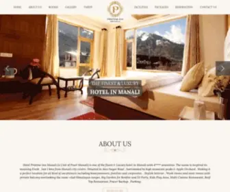 Pristineinnmanali.com(Best Luxury Hotel) Screenshot