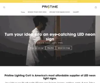 Pristinelightingco.com(Custom LED Neon Signs) Screenshot