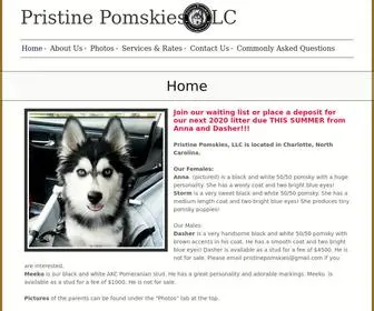 Pristinepomskies.com(Pristine Pomskies) Screenshot