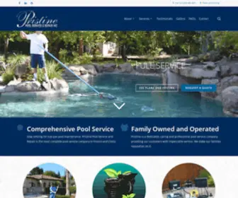 Pristinepoolserviceinc.com(Pristine Pool Service and Repair of Fresno) Screenshot