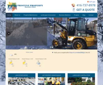 Pristineproperty.ca(24/7 property maintenance services) Screenshot