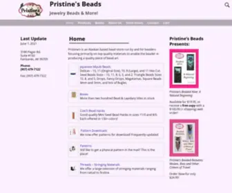 Pristinesbead.net(Pristinesbead) Screenshot