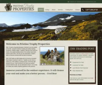 Pristinetrophyproperties.com(Hunting Properties Guide Areas for Sale) Screenshot