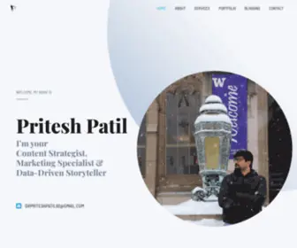 Priteshpatil.com(Pritesh Patil's Media Hub) Screenshot