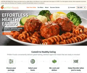 Pritikinfoods.com(Pritikin Foods delivers healthy and delicious meals right to your door. The Pritikin Program) Screenshot