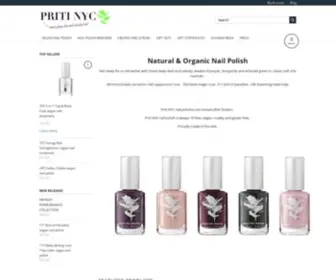 Pritinyc.com(Organic Nail Polish) Screenshot