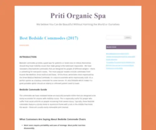Pritiorganicspa.com(Priti Organic Spa) Screenshot