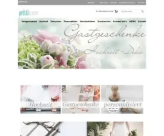 Prittievent.com(Personalisierte Gastgeschenke) Screenshot