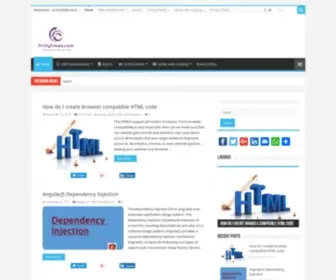 Prittytimes.com(Personal Web Development Blog) Screenshot