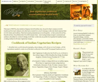 Pritya.com(Vegetarian Cookbooks with easy recipes) Screenshot