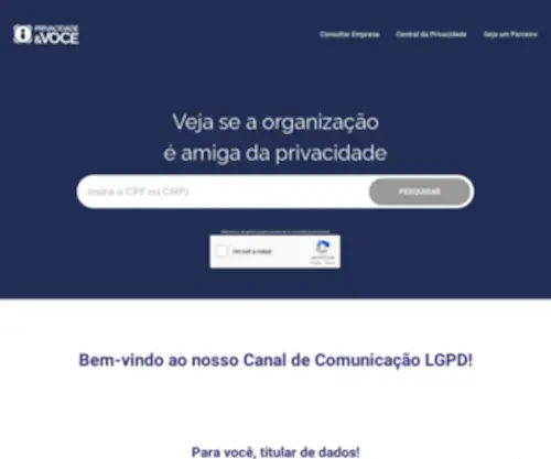 Privacidade.com.br(Consultar) Screenshot