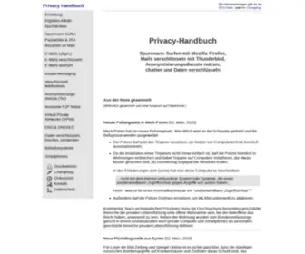 Privacy-Handbuch.de(Privacy Handbuch) Screenshot