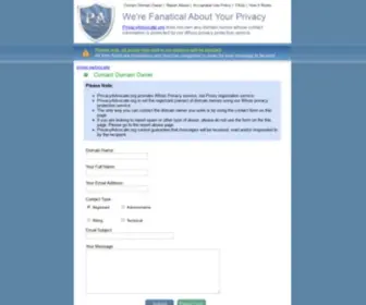 Privacyadvocate.org(Whois Privacy Protection Service for Domain Owners) Screenshot