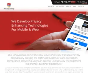 Privacycheq.com(Privacy Enhancing Technologies For Mobile & Web) Screenshot